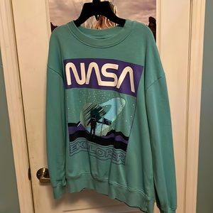 Teal Hyper Space sweatshirt